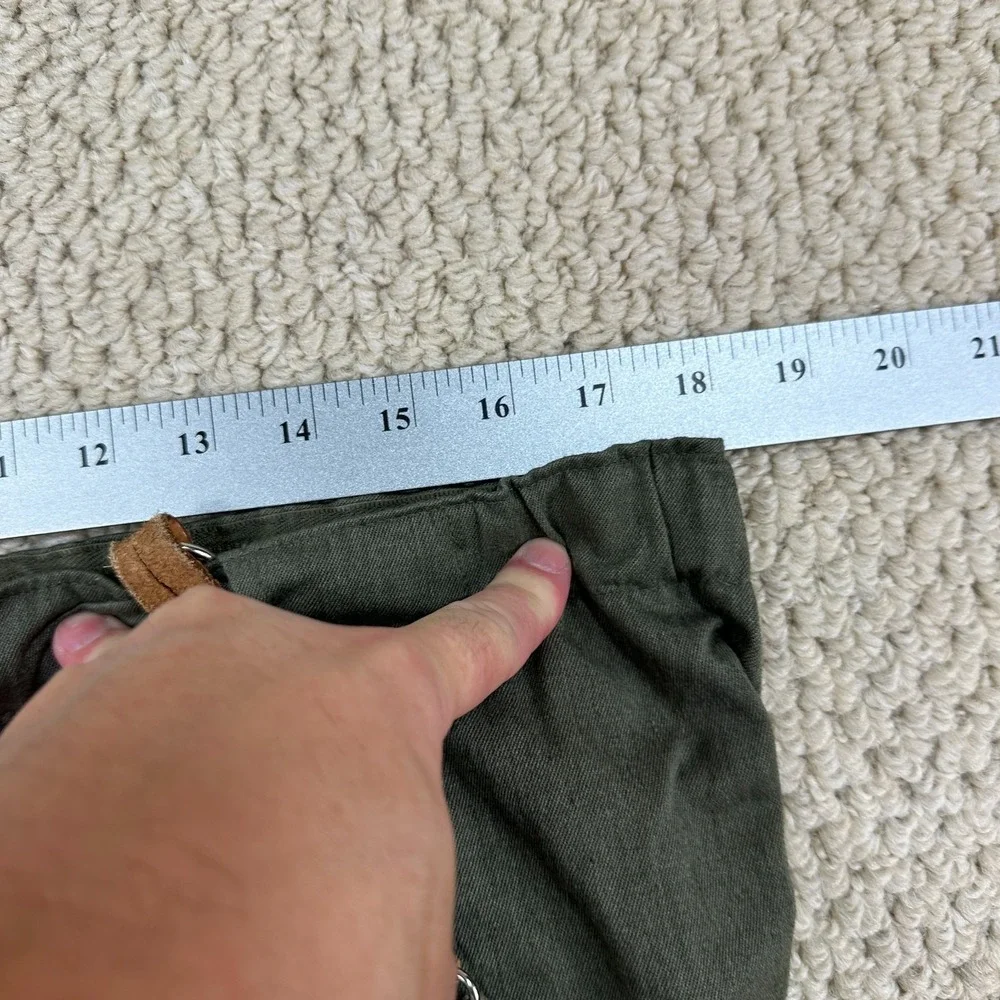 Extra Stark Suspendered Tanker Pants Mens 52/L Green German Military Baggy Cargo